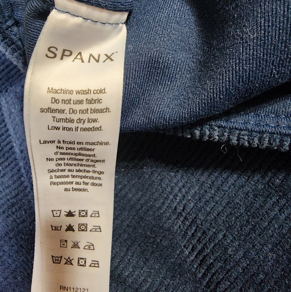 SPANX Ready To Wow Leggings Dark Blue Corduroy Size XL - Picture 4 of 4